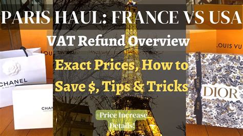 vat refund paris chanel|where to get a vat refund.